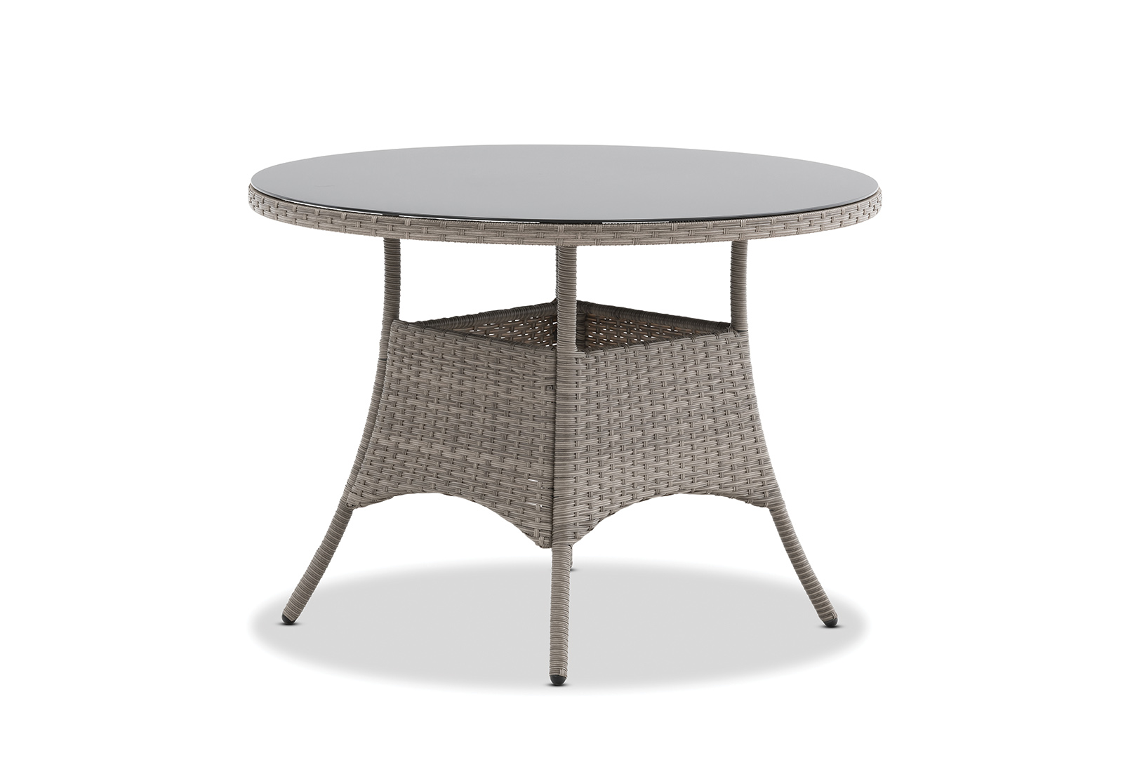 SOFT GREY BARBOSA Outdoor Round Dining Table Amart Furniture
