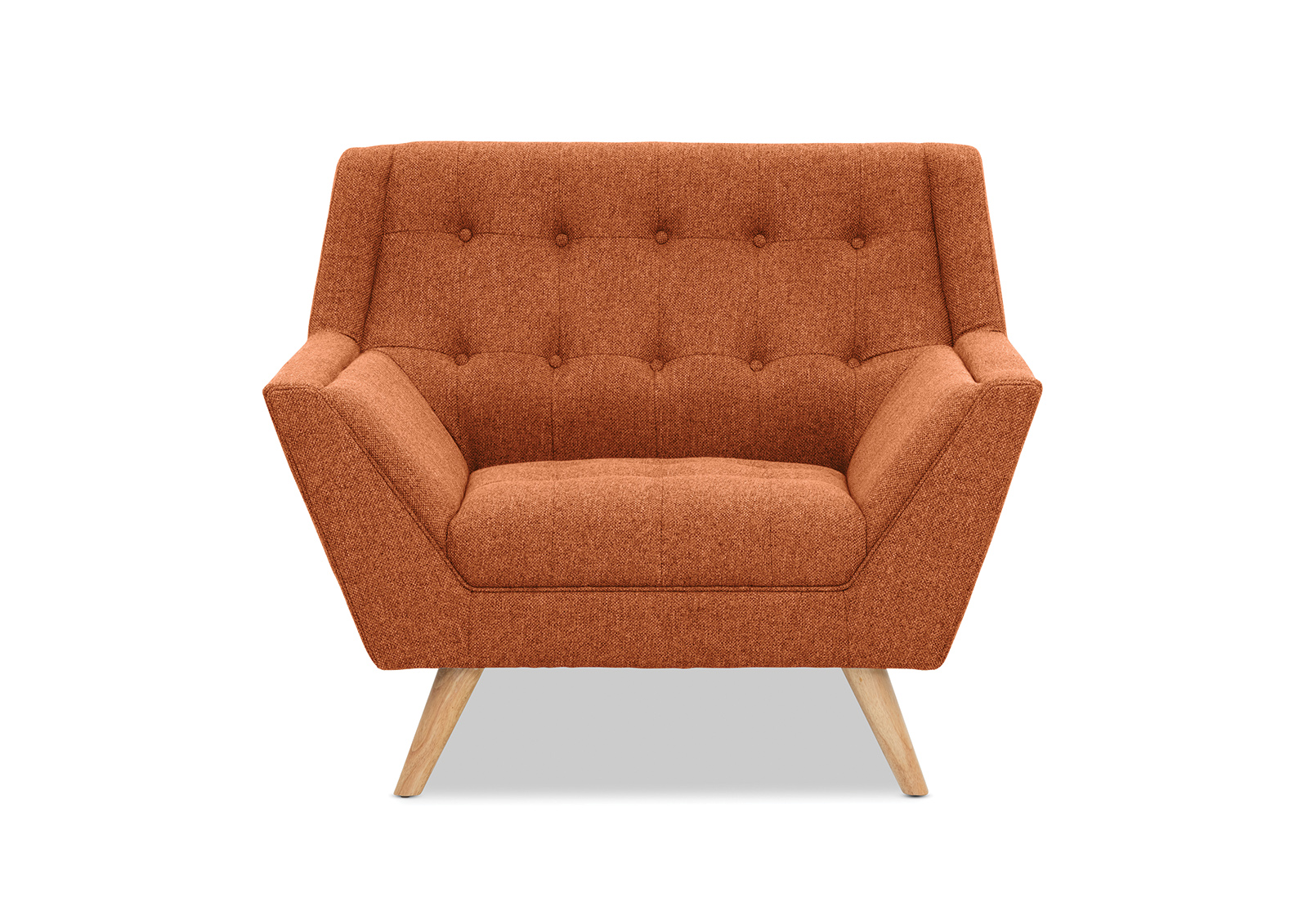 Orange sales upholstered chair