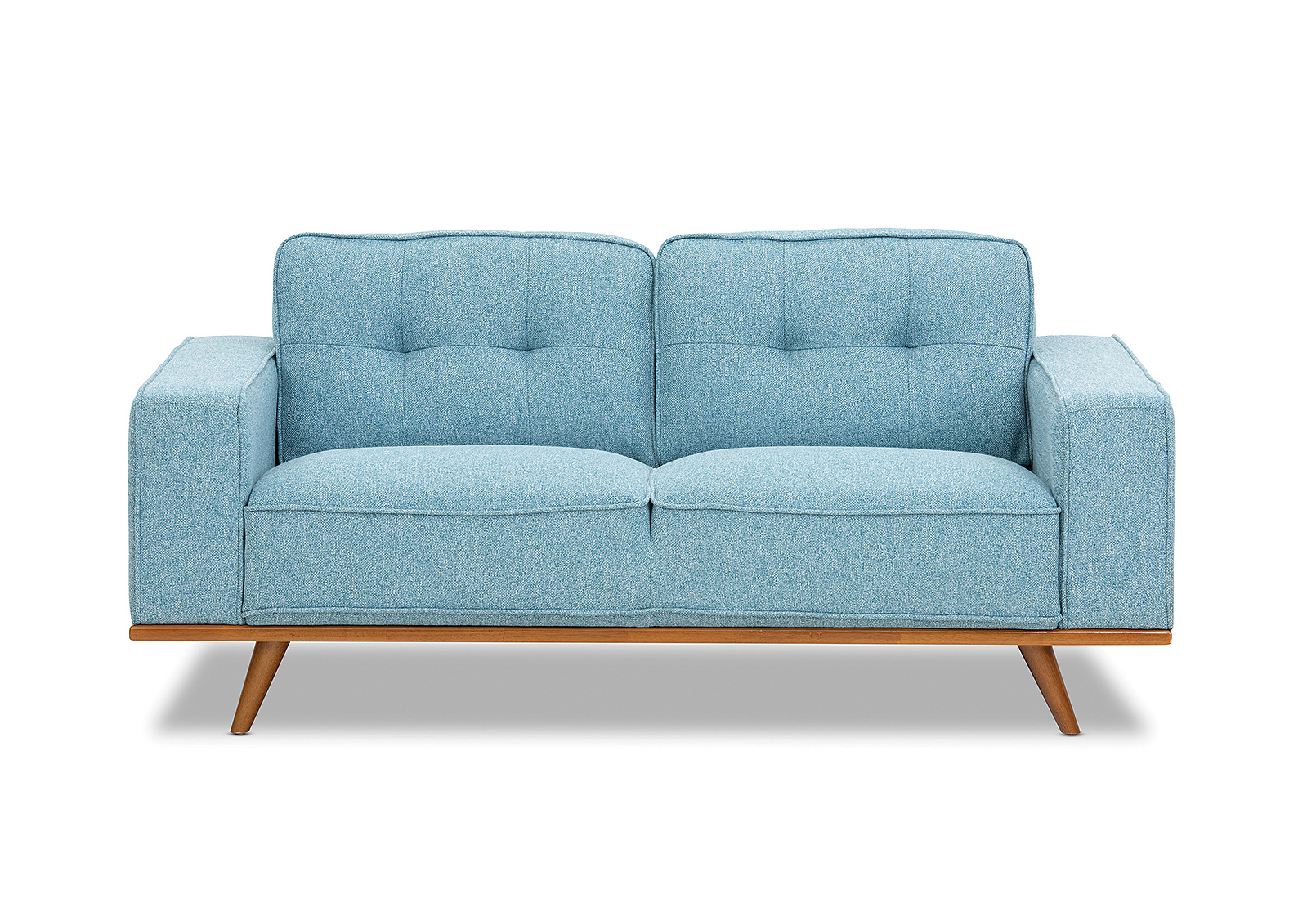 LIGHT BLUE VALERIE Fabric 2 Seater Amart Furniture