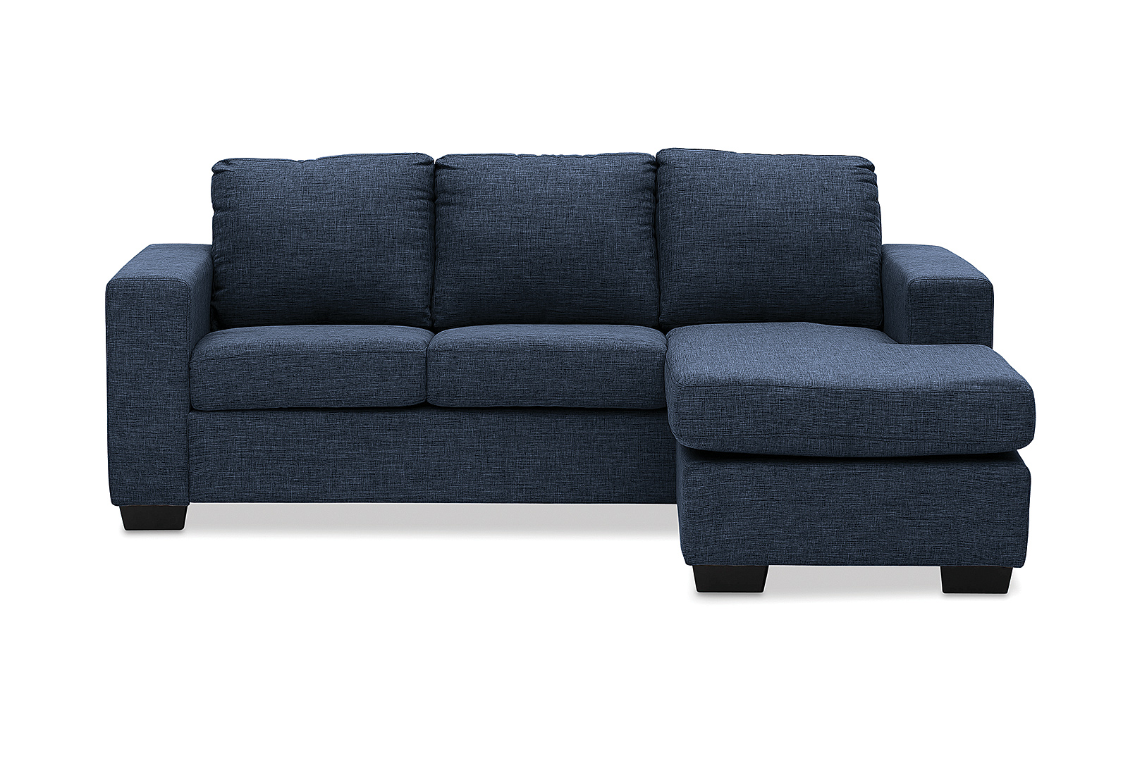 NAVY BONZA Fabric 3 Seater Sofa with Chaise