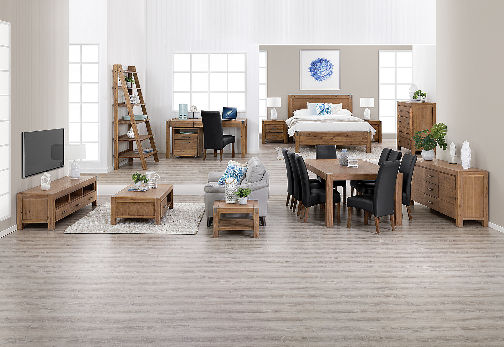 BLACK SILVERWOOD MK2 21 Piece Package Amart Furniture