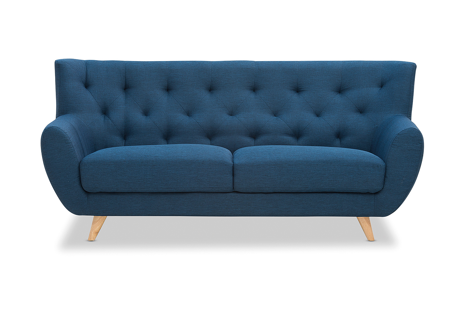 NAVY JUNIPER Fabric 3 Seater Sofa Amart Furniture