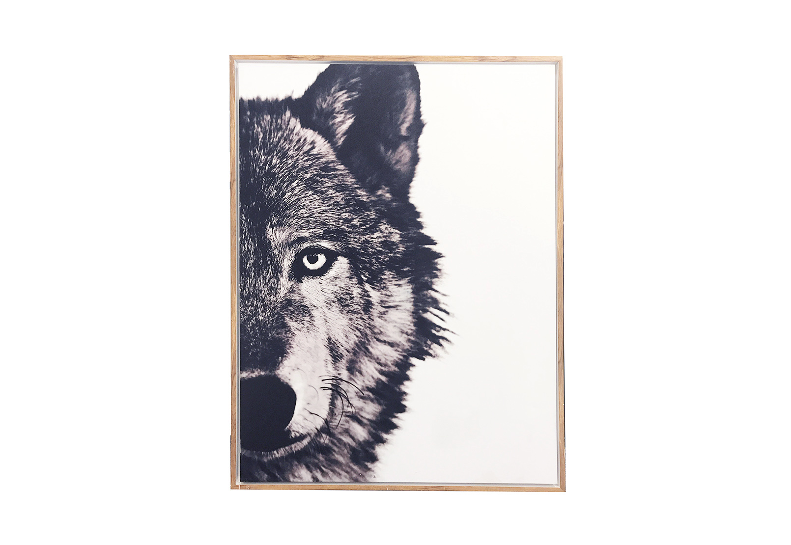 BLACK/WHITE WOLF Wall Art Amart Furniture