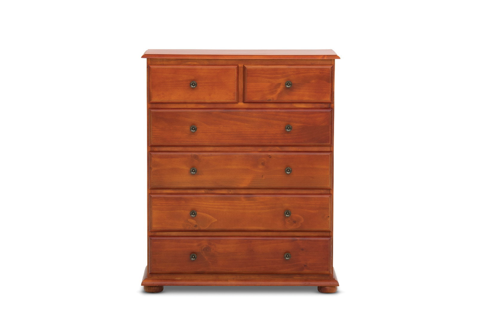 DARK CIGAR TULLY 6 Drawer Tall Chest Amart Furniture