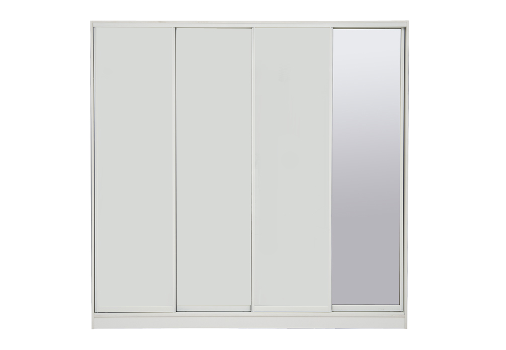 Spacemaster XL Robe 3 Panel Doors & 1 Mirrored Door Amart