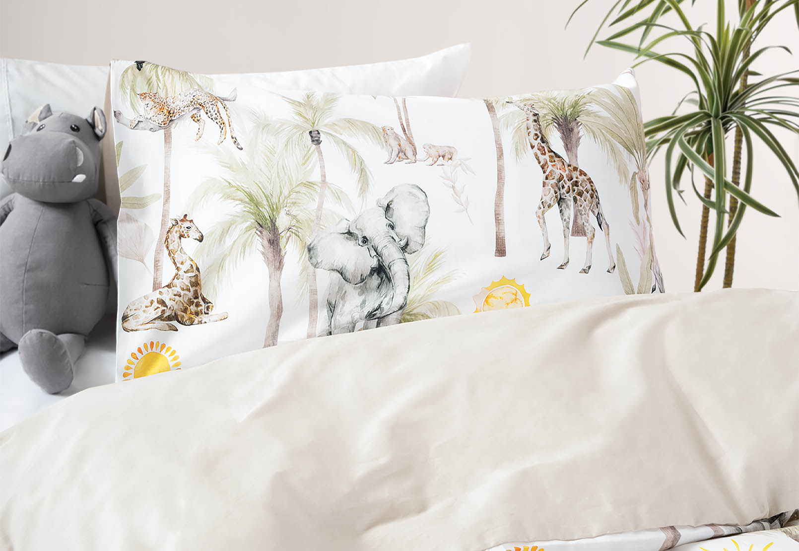 MULTI SAFARI DREAMS Single Quilt Cover 