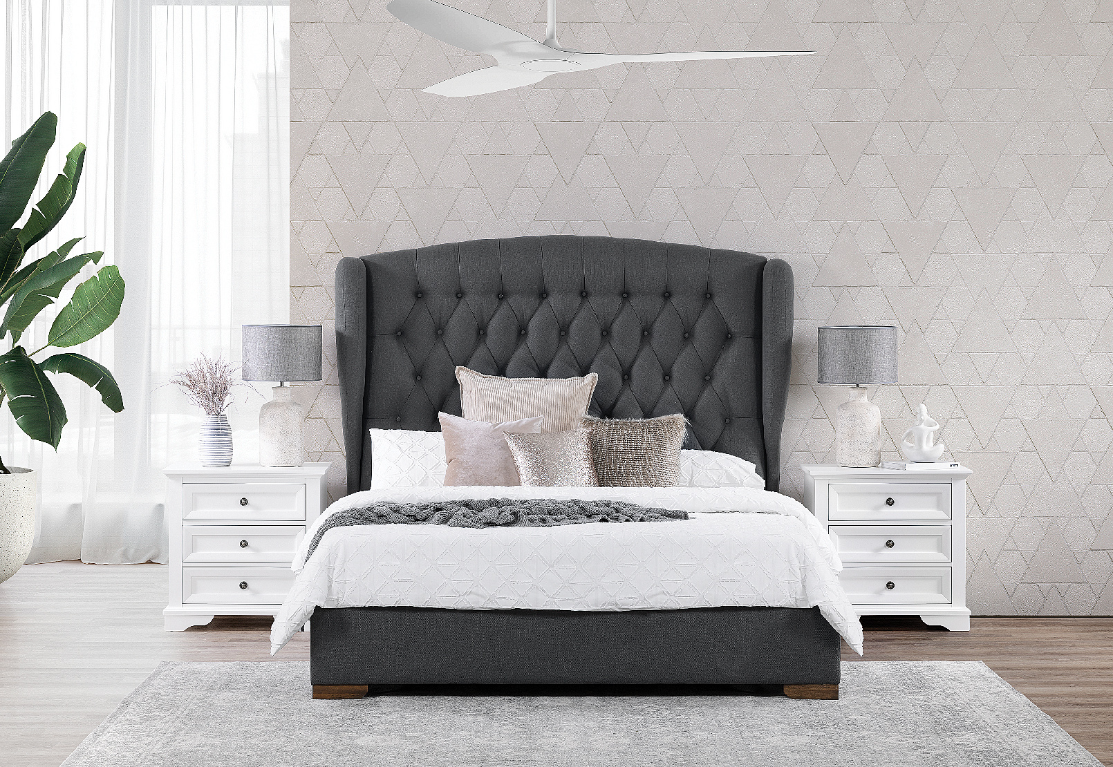 Ava 3 Pc. King Bedroom Suite With Chanelle Bedsides Amart