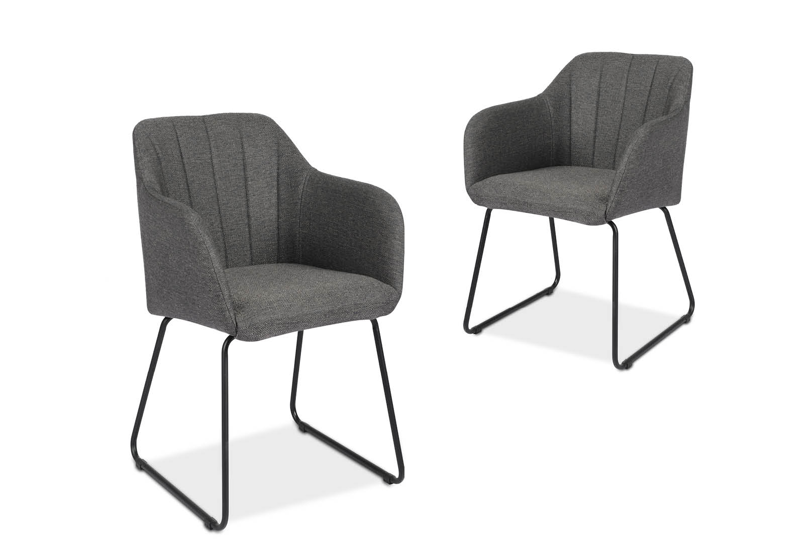 GREY ALLEGIANCE Set of 2 Dining Chairs | Amart Furniture