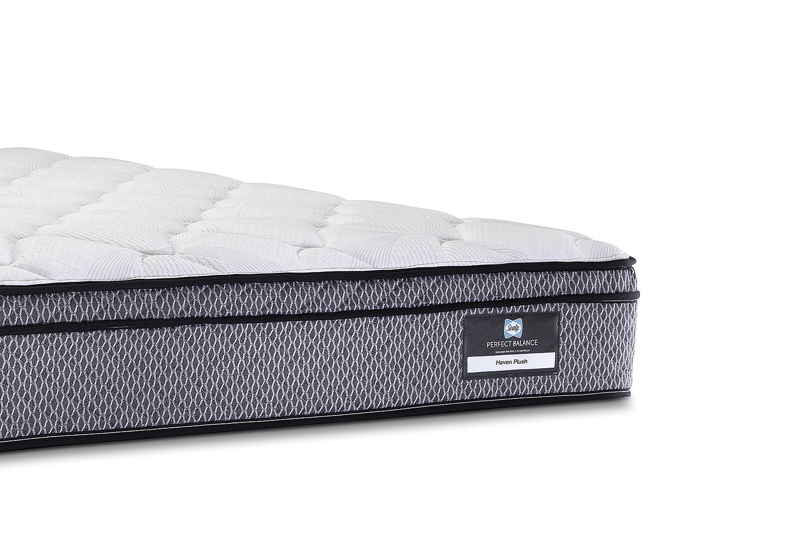 WHITE SEALY PERFECT BALANCE HAVEN PLUSH Double Mattress Amart Furniture