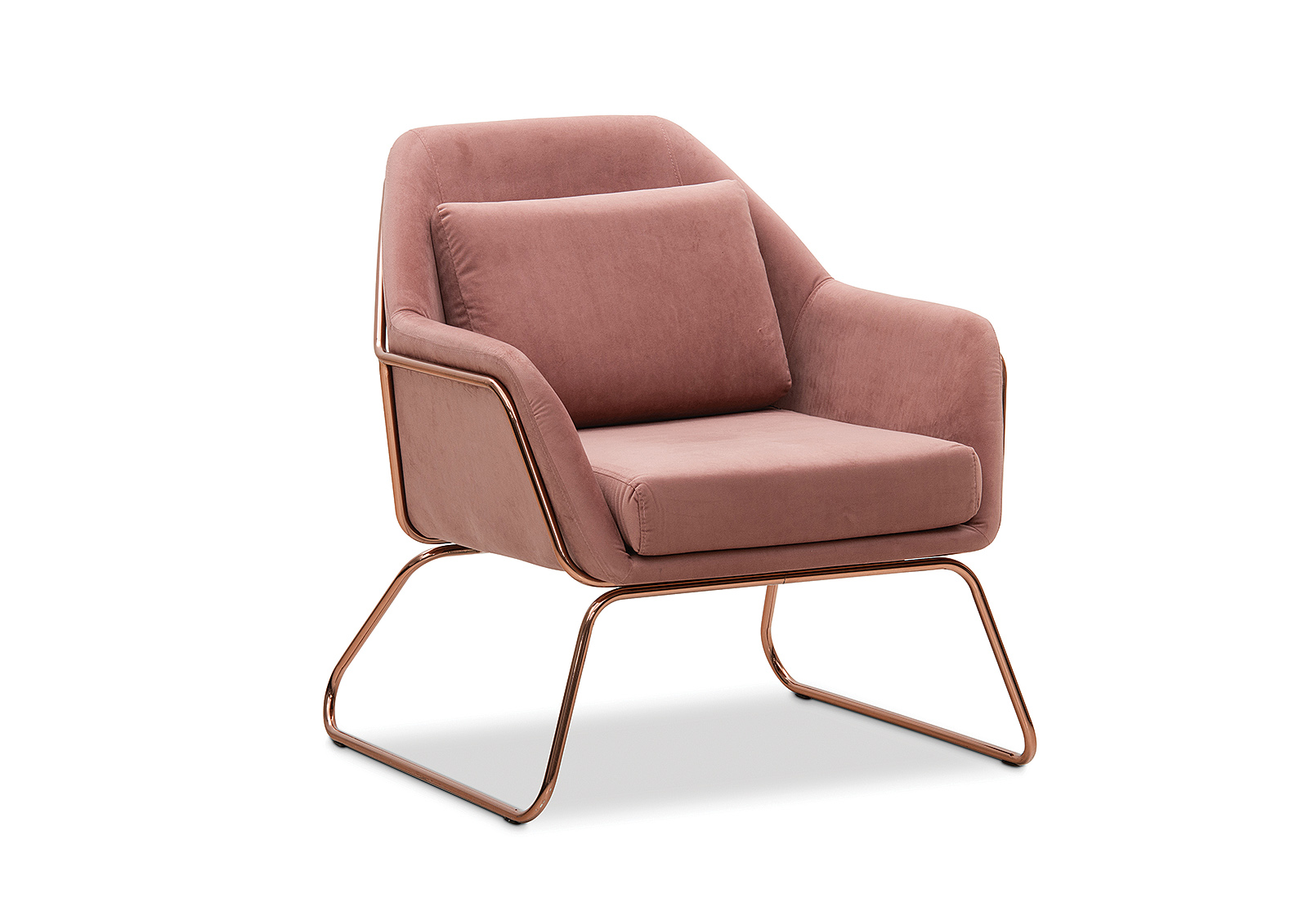 BLUSH HARRIET Fabric Accent Chair Amart Furniture