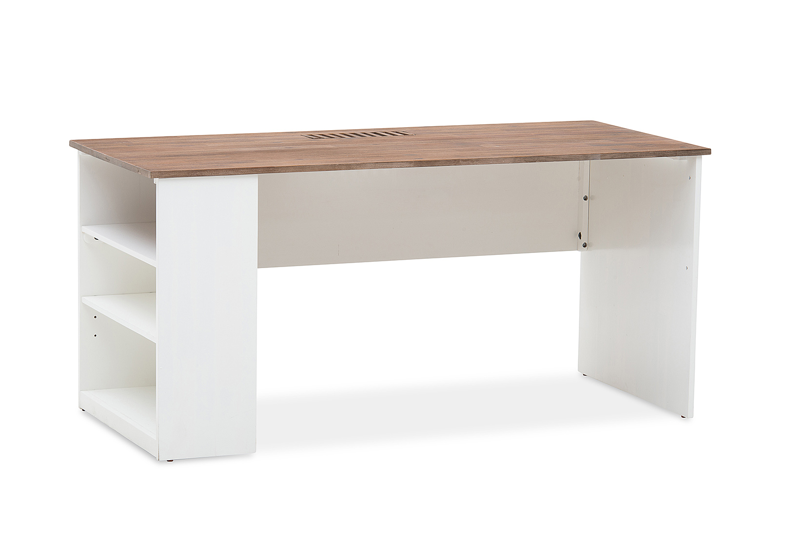 WHITE/PEWTER KOTA Desk | Amart Furniture