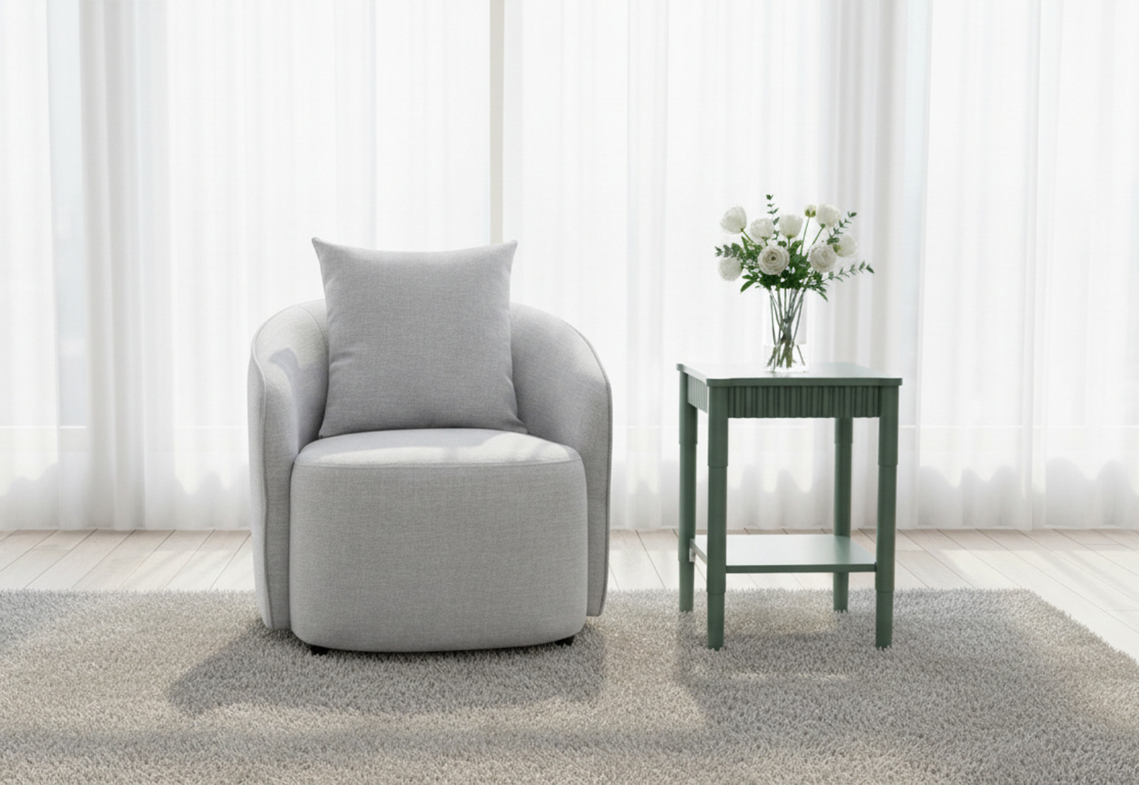 GREY ADDER Accent Chair