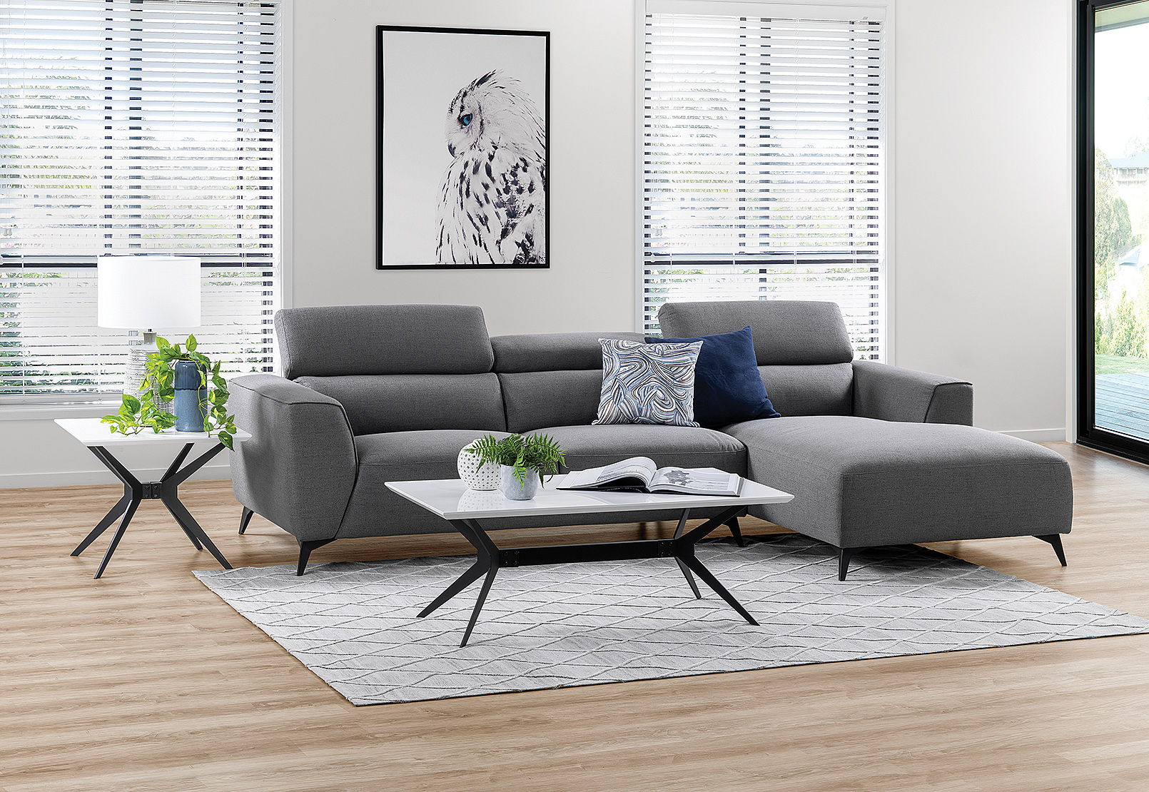 Amart 3 outlet seater chaise
