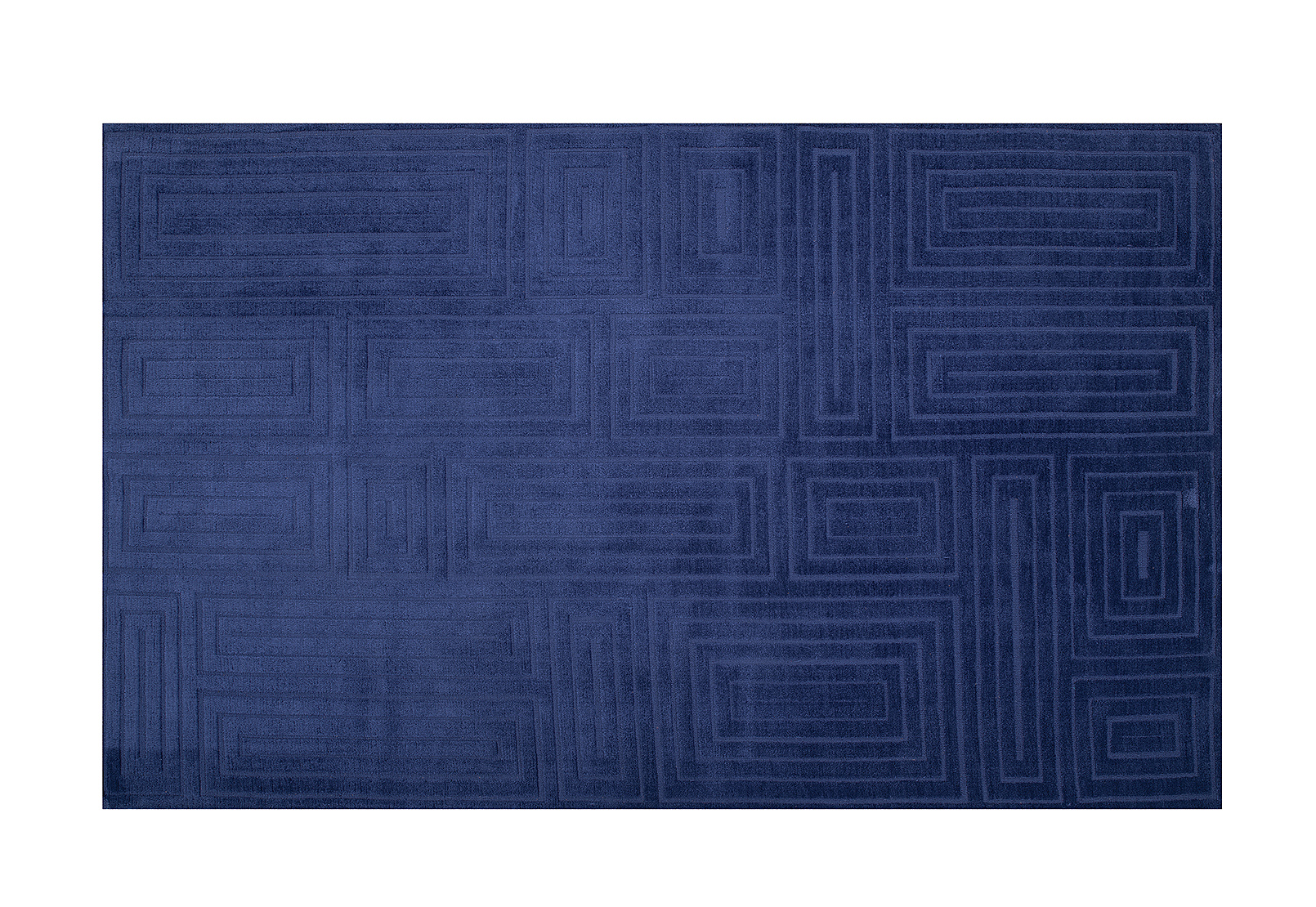 NAVY MAZE 180 X 270cm Polyester Floor Rug
