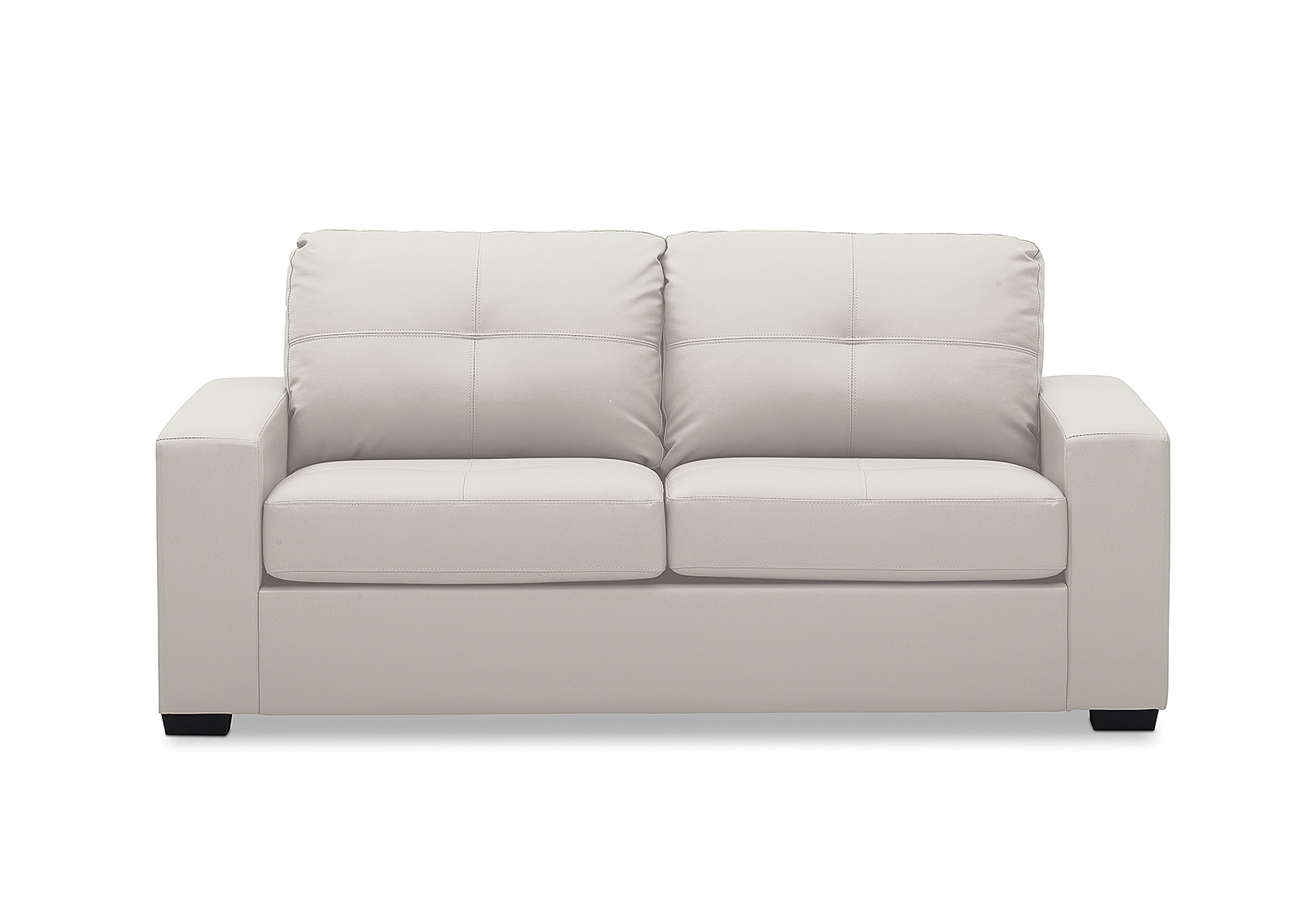 BEIGE DIAMOND Leather-Look 2.5 Seater Sofa Bed | Amart Furniture