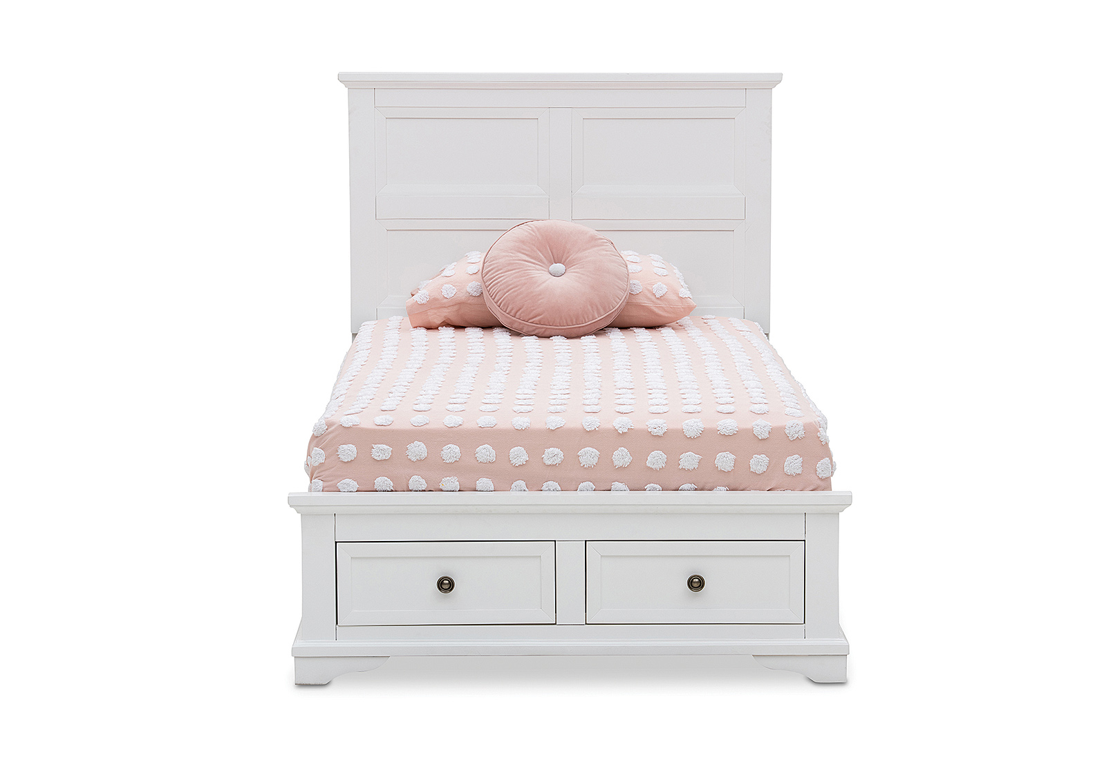 WHITE CHANELLE King Single Bed