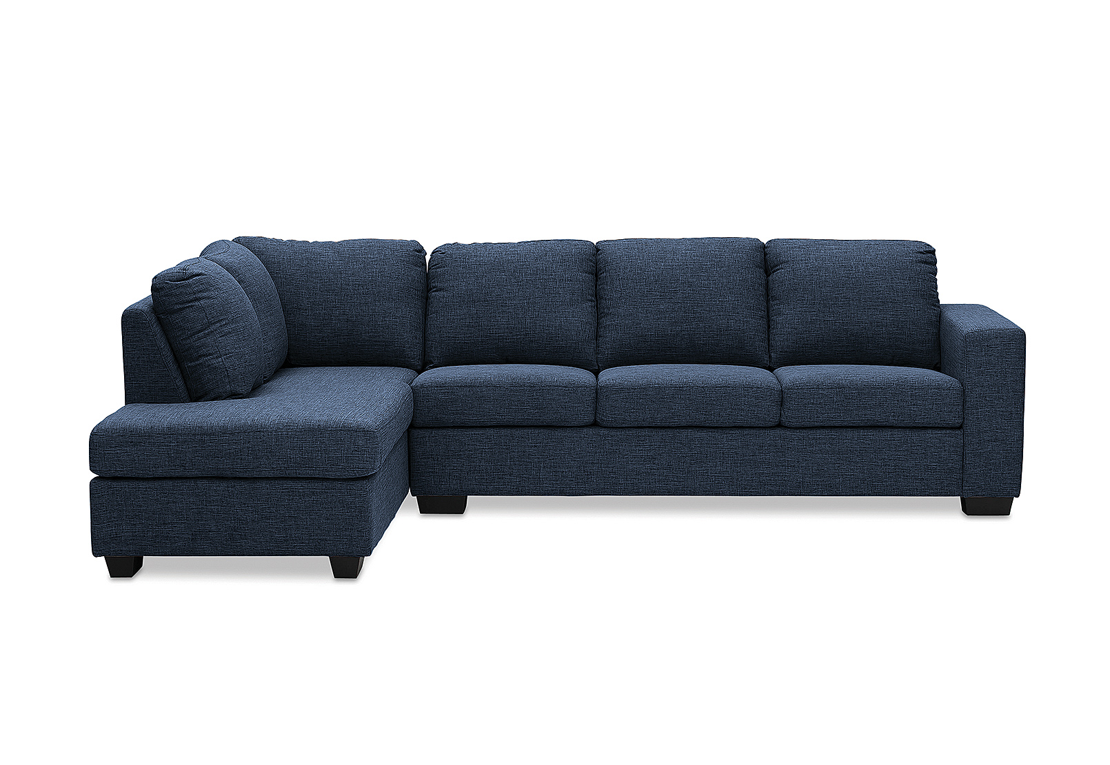 NAVY BONZA Fabric Corner Lounge with LHF Chaise | Amart Furniture