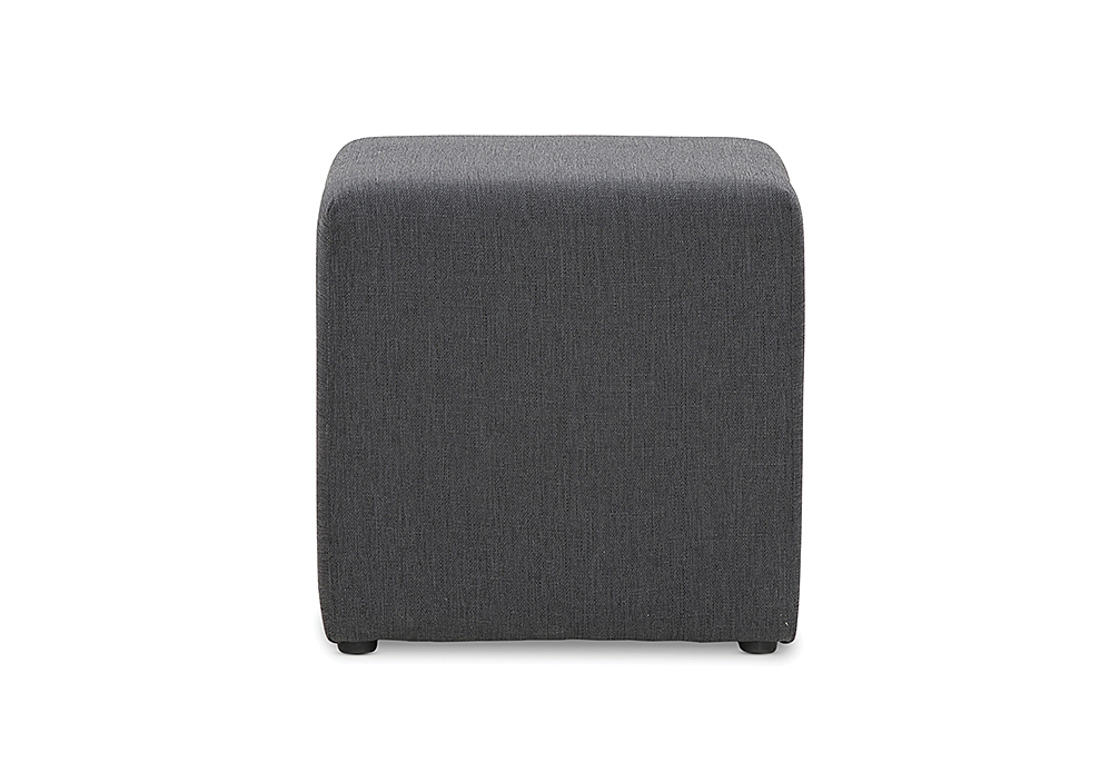 CHARCOAL DOZE Fabric Ottoman