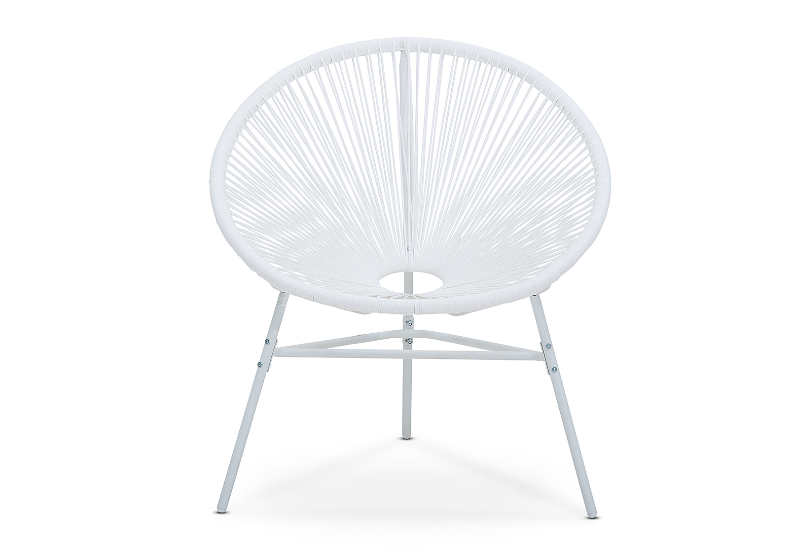 WHITE JOY Outdoor Sun Chair with White Frame