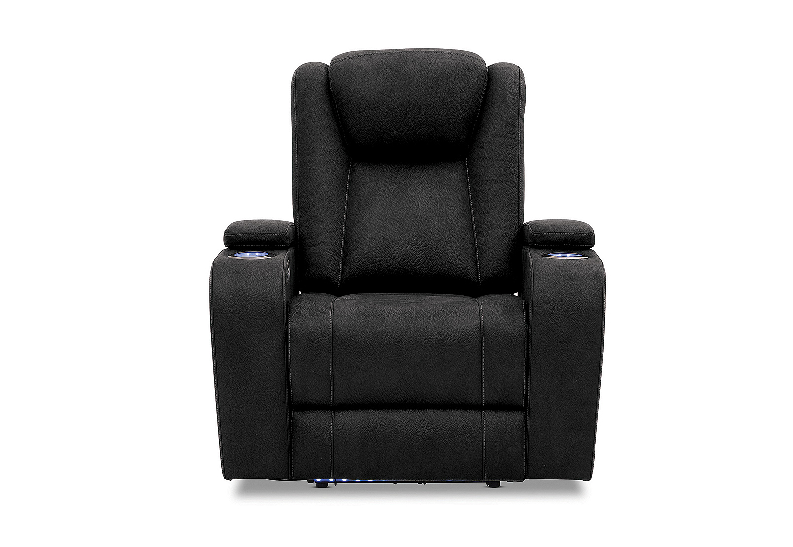 BLACK SENTINAL Fabric Electric Recliner | Amart Furniture