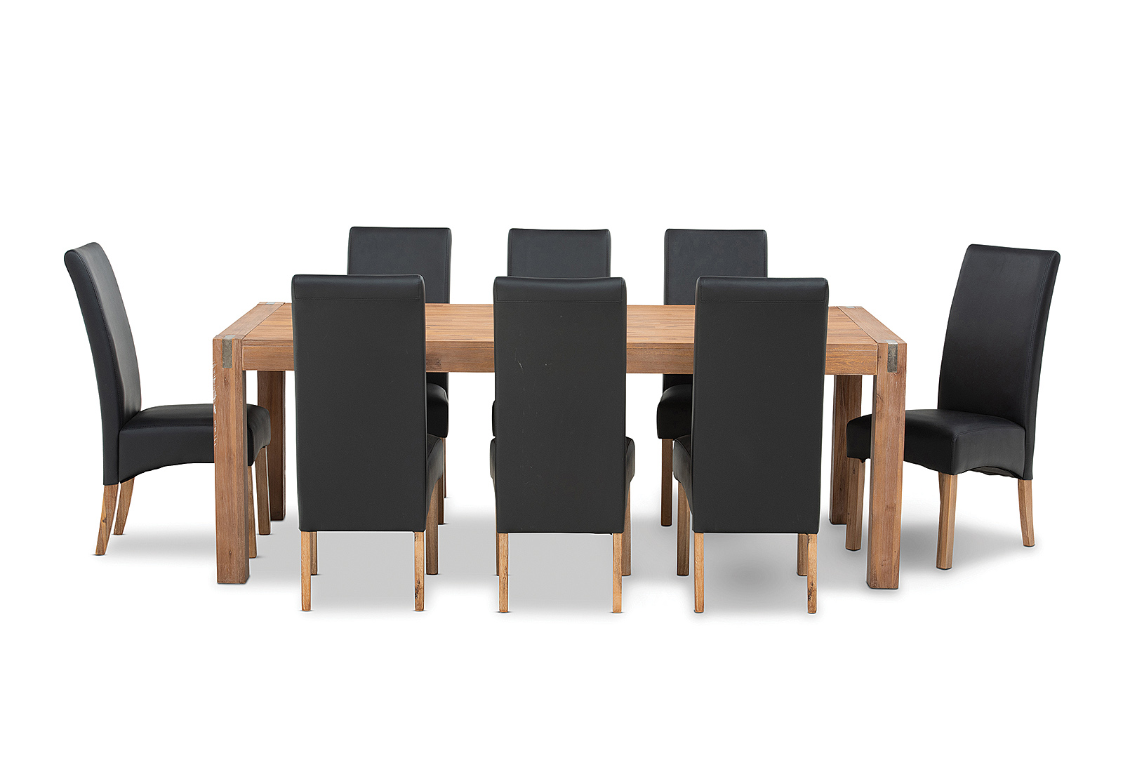 BLACK SILVERWOOD MK2 9 Piece Dining Suite Amart Furniture