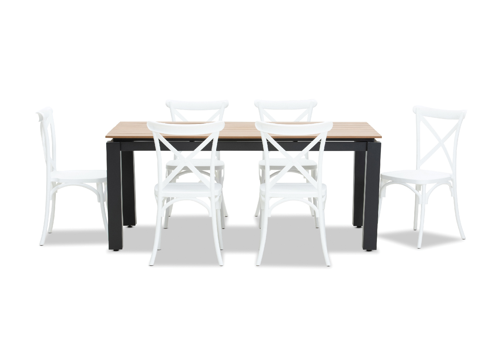 Mornington 7 Piece Outdoor Dining Skylar Chairs Amart