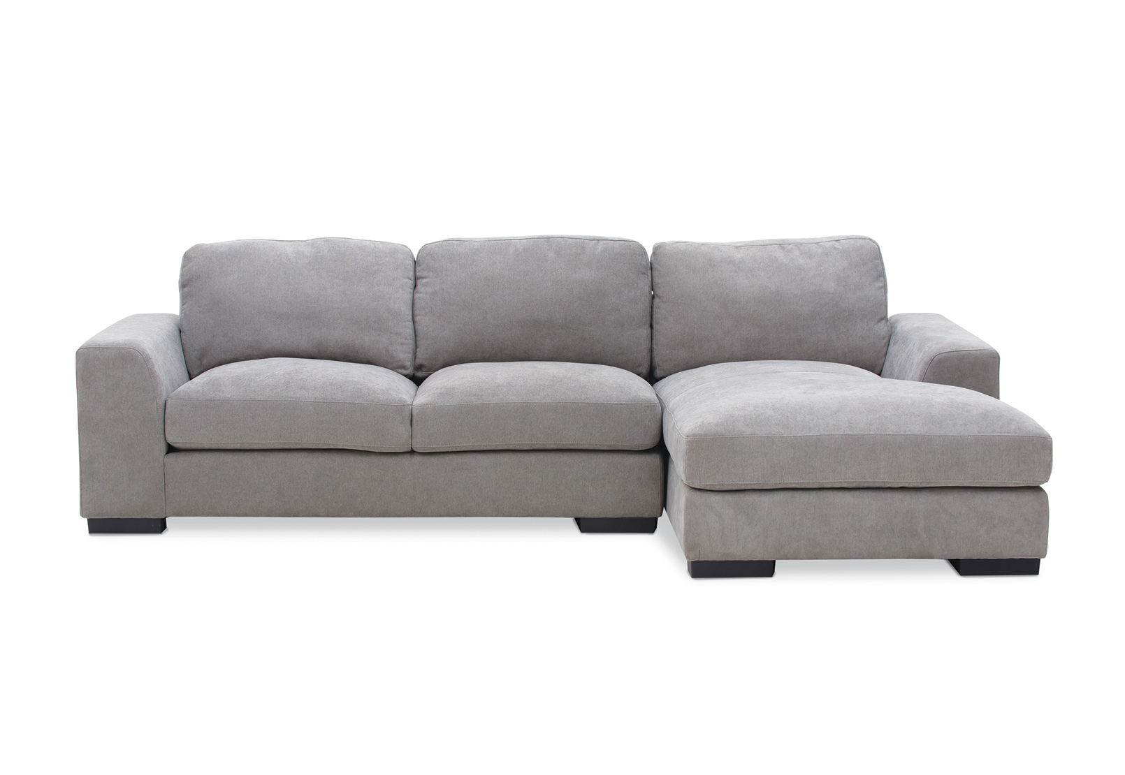 GREY JOSEPHINE FABRIC 3 Seater RHF Chaise