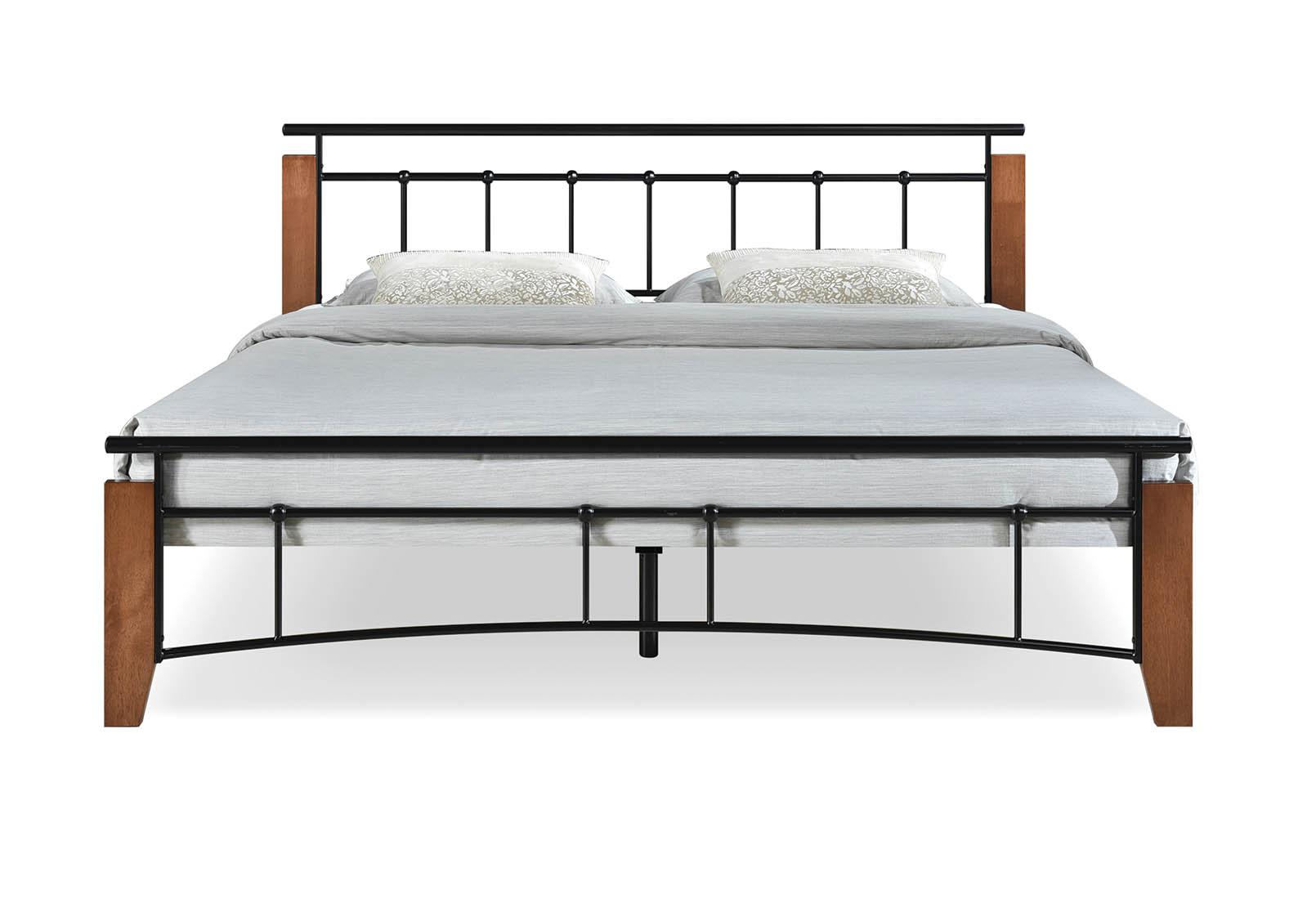 BLACK/TIMBER SAN BERNARDO Queen Bed Amart Furniture