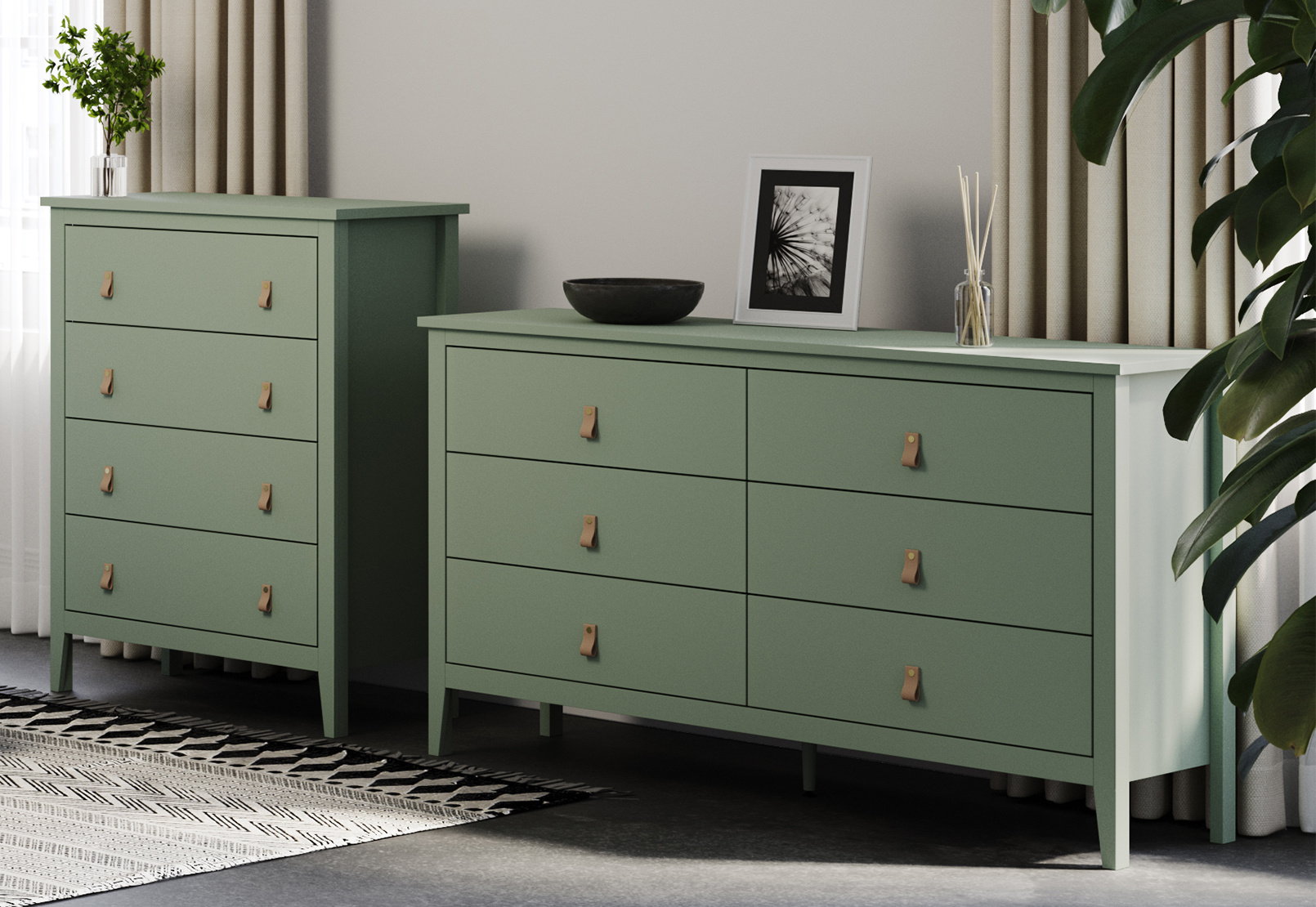 hampshire olive green dresser Babyletto Bondi 6-Drawer Assembled Dresser (48