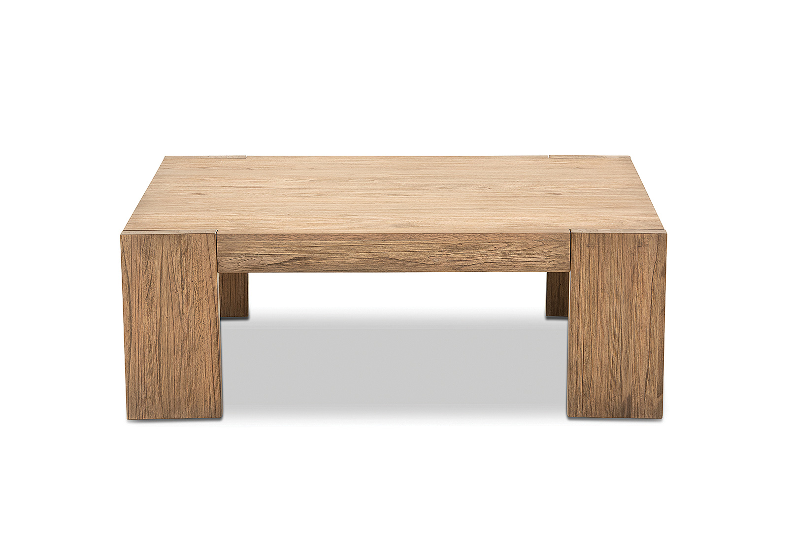 WALNUT ROMULUS 1150 Square Coffee Table Amart Furniture