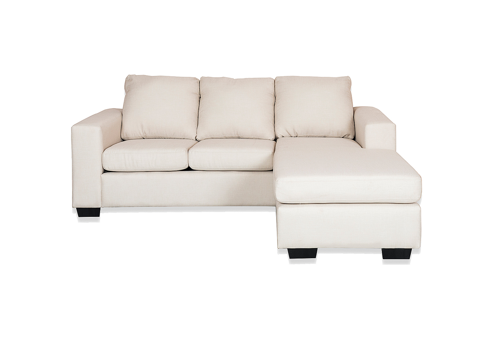 NATURAL BONZA Fabric 3 Seater Sofa with Chaise