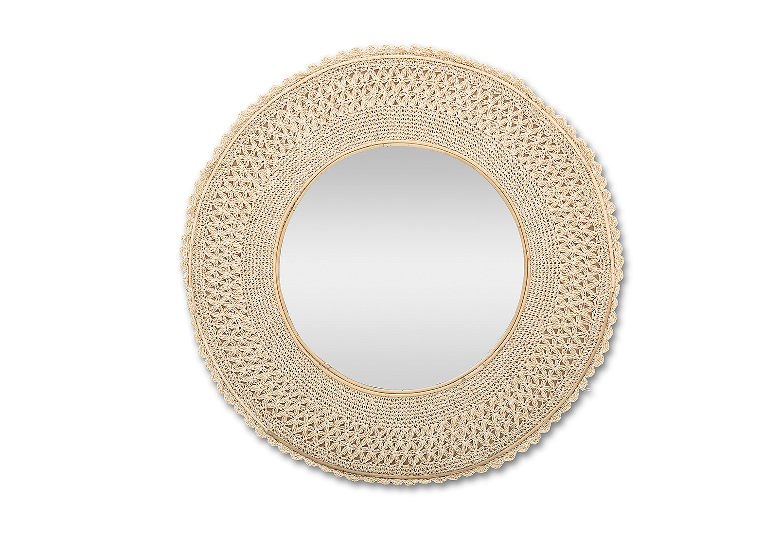 NATURAL MACRAME Wall Mirror Amart Furniture