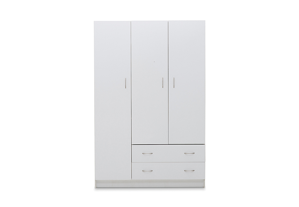 WHITE SPACESAVER Combo Robe 3 Door 2 Drawer