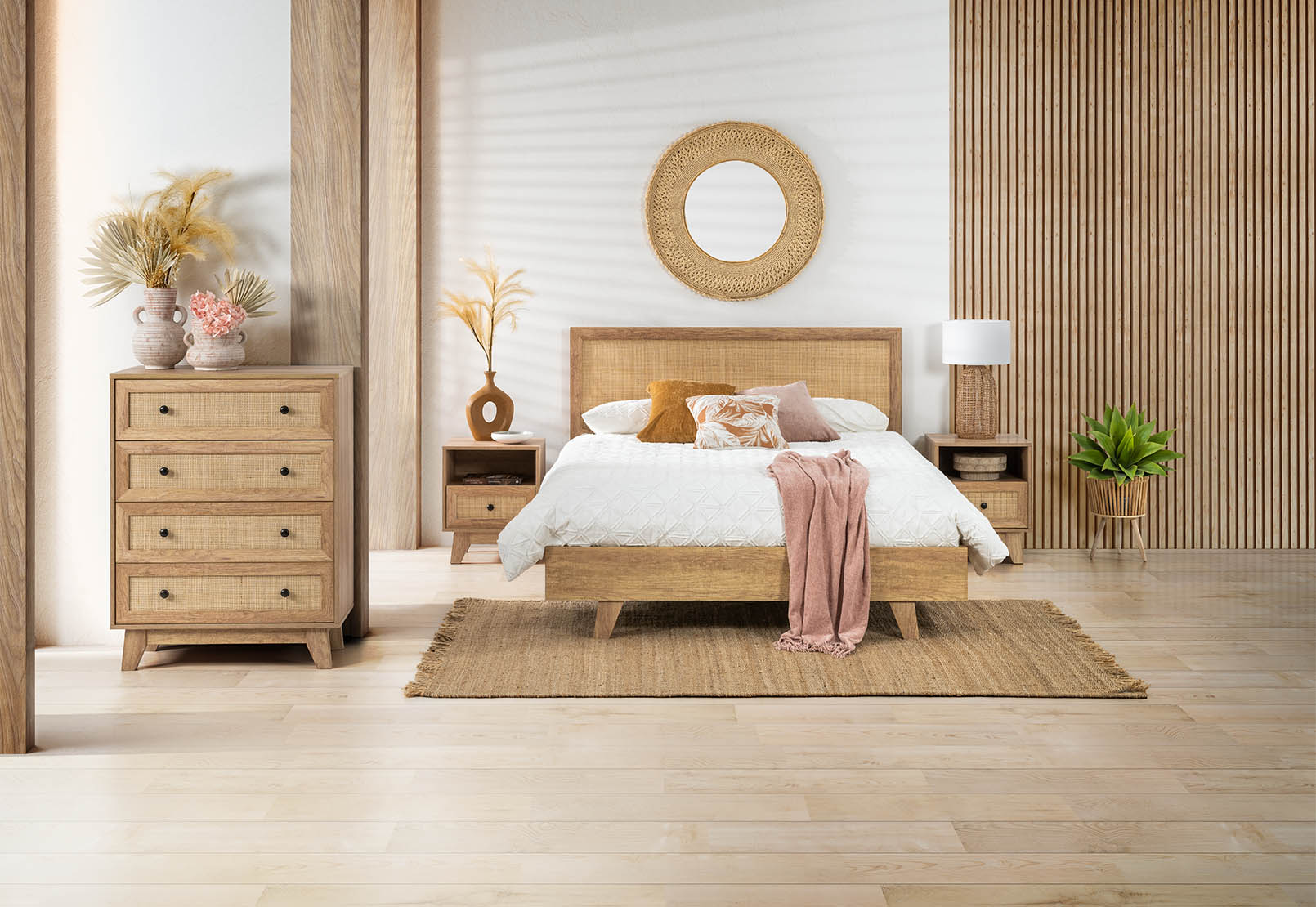 NATURAL NARA Queen Bed