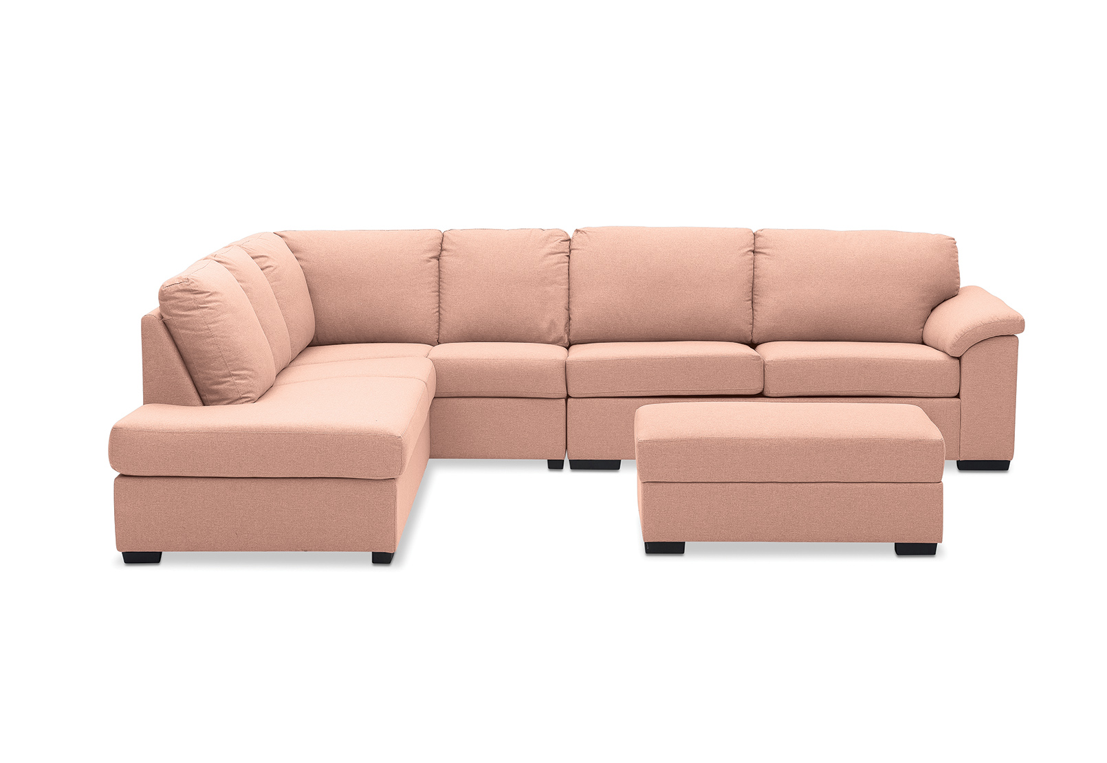 Pink Rumpus Corner Suite LeftHand Chaise Sofa Bed Amart